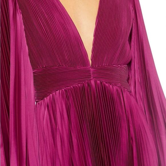 Mac Duggal Pleated Charmeuse Gown 6 $498 - Picture 8 of 8